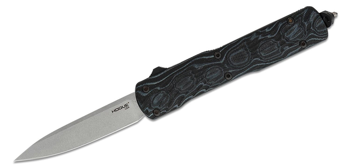 HOGUE COUNTERSTRIKE AUTO 3.35&quot; OTF DROP POINT G10 TUMBLED BLK