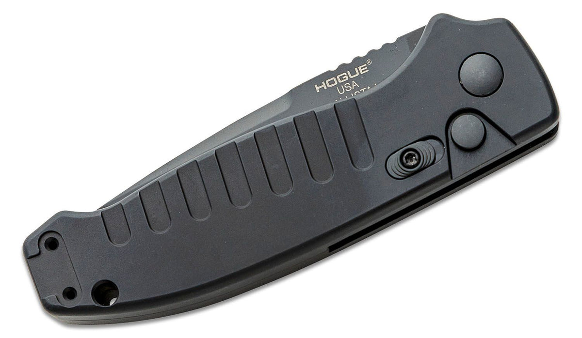 HOGUE BALLISTA-I BUTTON AUTO TANTO SERRATED BLACK
