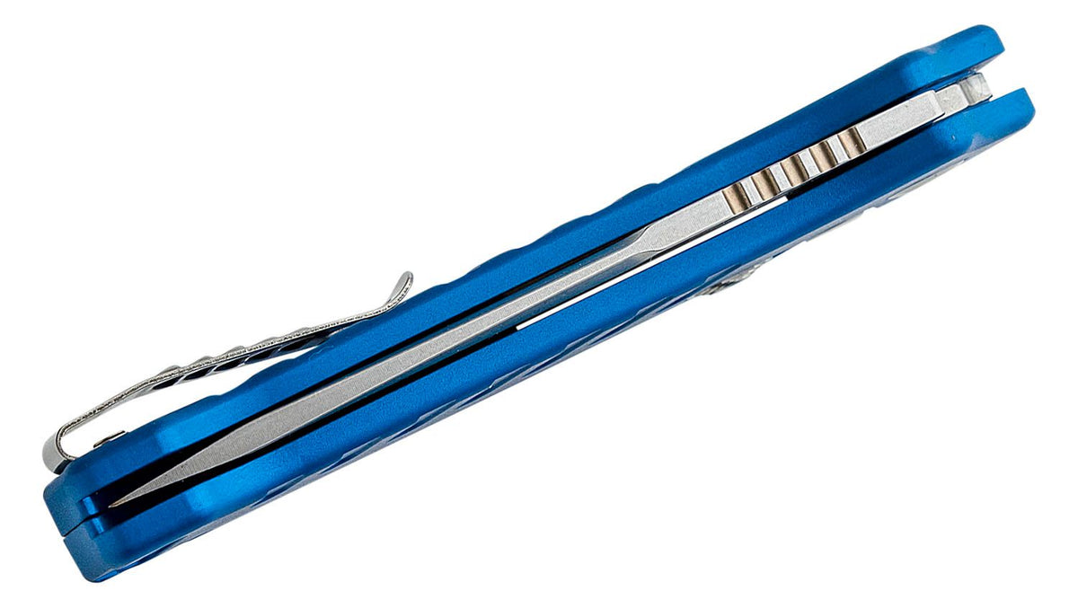 HOGUE BALLISTA-I BUTTON LOCK AUTO TANTO BLADE MATTE BLUE