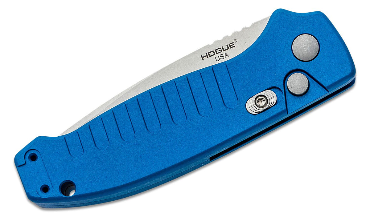 HOGUE BALLISTA-I BUTTON AUTO DROP POINT TMBLD BLU 3.5