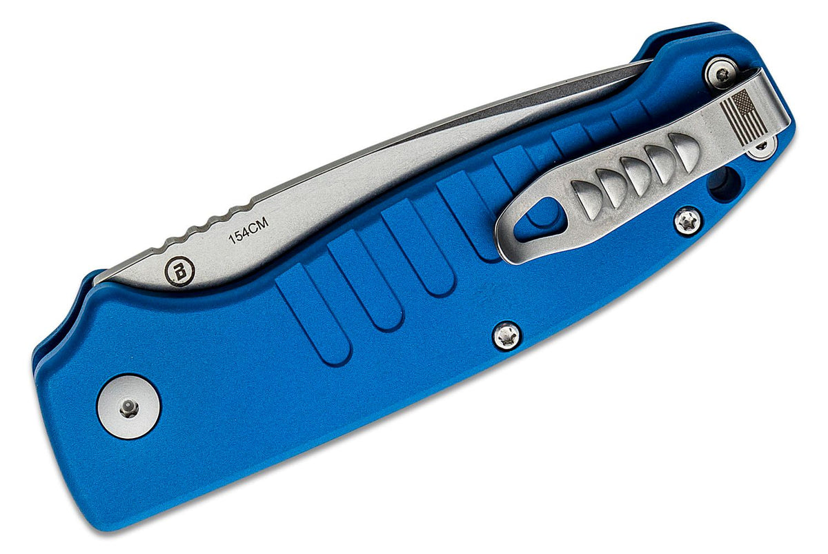 HOGUE BALLISTA-I BUTTON AUTO DROP POINT TMBLD BLU 3.5