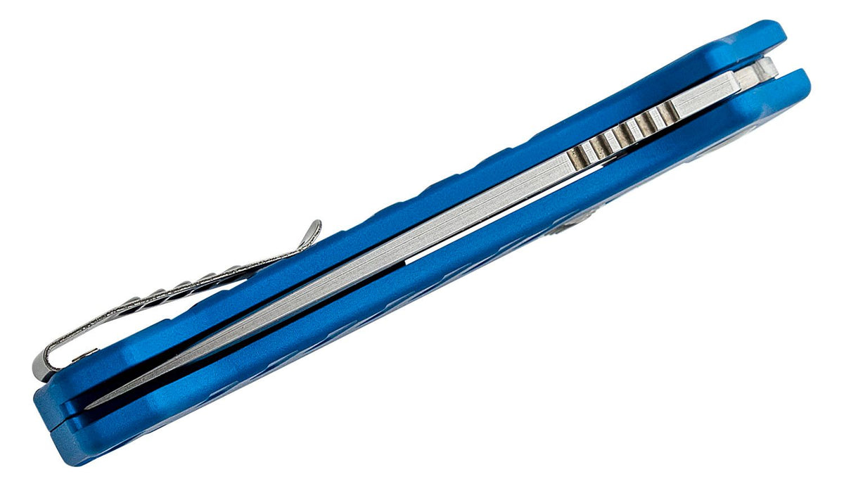 HOGUE BALLISTA-I BUTTON AUTO DROP POINT TMBLD BLU 3.5