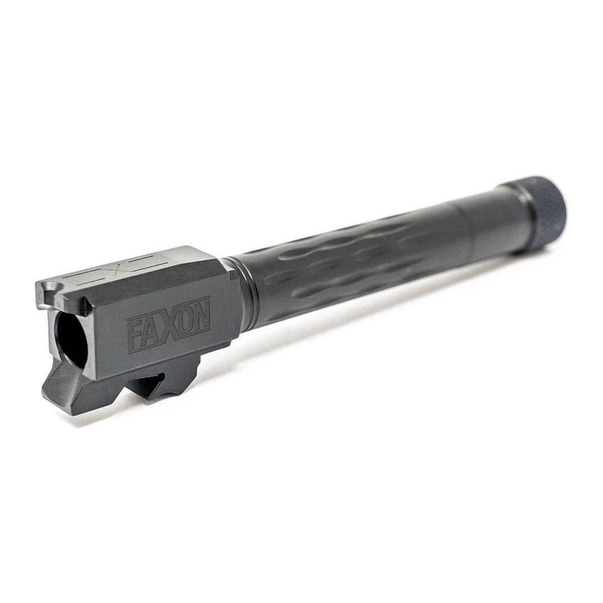 FAXON S&amp;W M&amp;P FULL SIZE 9MM FLAME FLUTE THREADED BLK