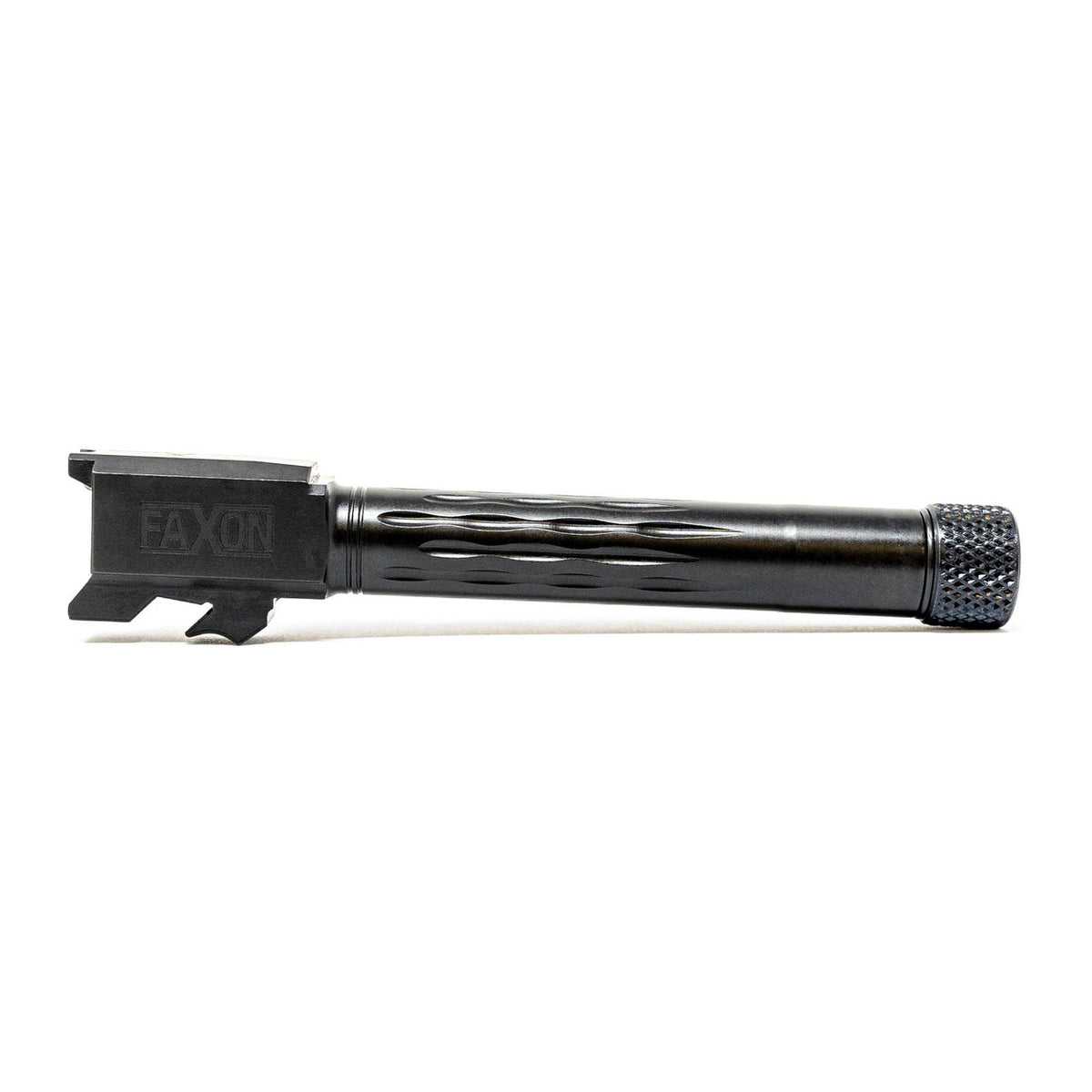 FAXON S&amp;W M&amp;P FULL SIZE 9MM FLAME FLUTE THREADED BLK