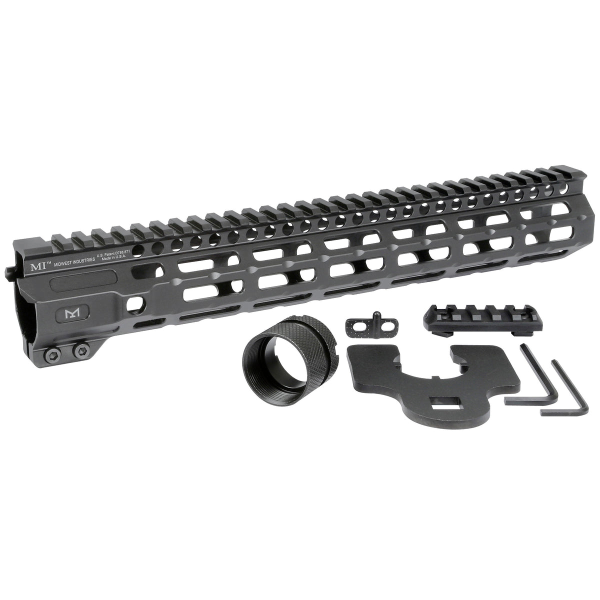 MIDWEST IND HANDGUARD CRM M-LOK 12.625&quot; COMBAT RAIL AR-15