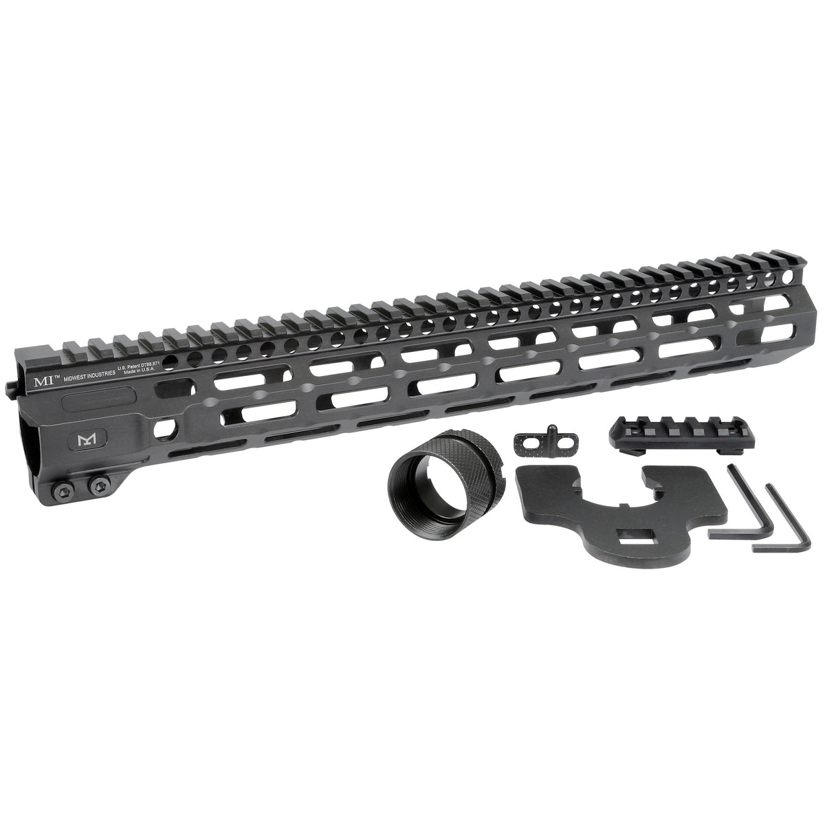 MIDWEST IND HANDGUARD CRM M-LOK 14&quot; COMBAT RAIL AR-15