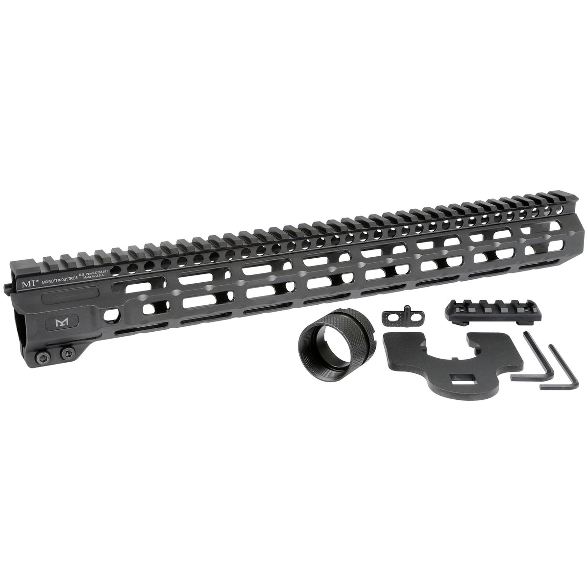 MIDWEST IND HANDGUARD CRM M-LOK 15&quot; COMBAT RAIL AR-15
