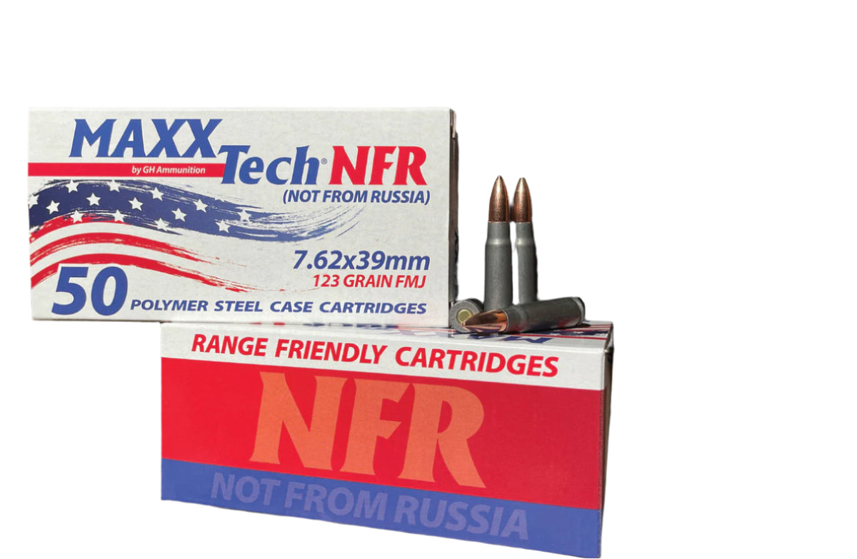 Maxxtech NFR 7.62X39 123GR FMJ 50RD