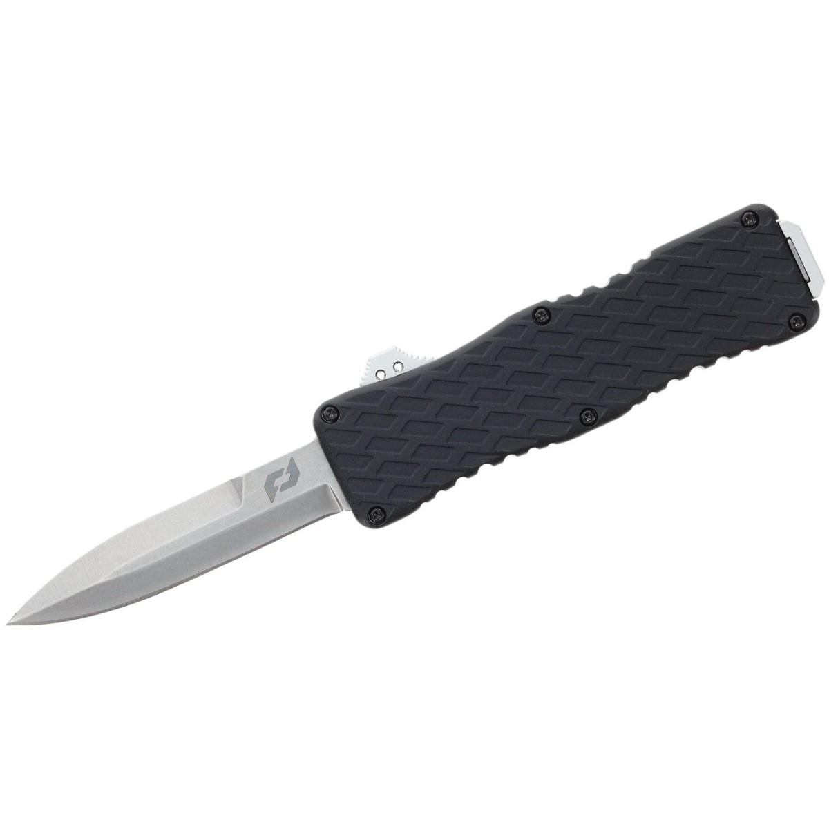 SCHRADE UPROAR D/A OTF 3&quot; D2 BLACK/SS