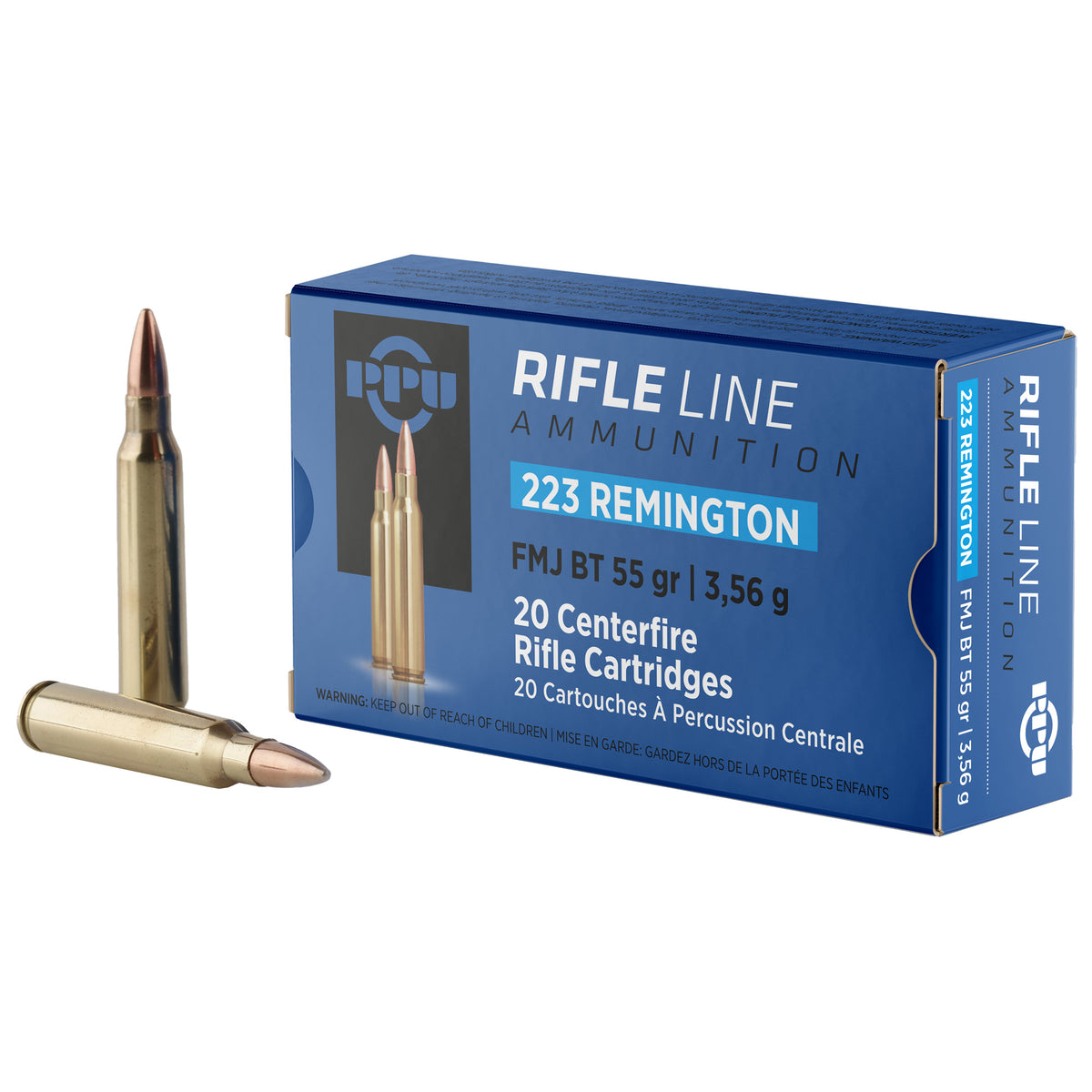 PPU 223REM 55GR FMJBT 20RD