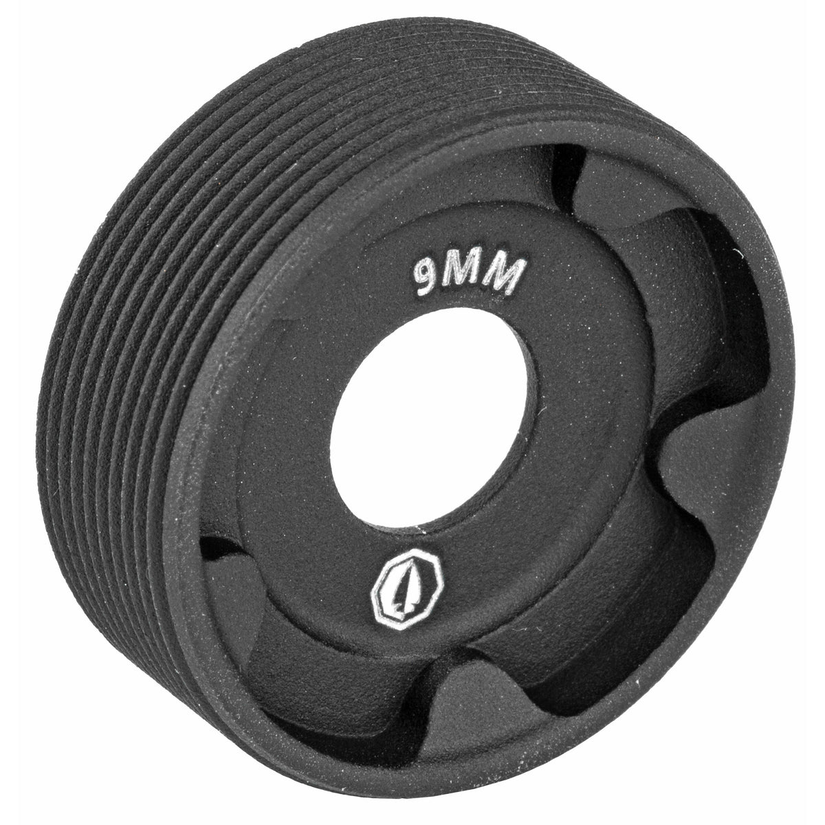 RUGGED SUPPRESSORS FRONT CAP 9MM OBSIDIAN 9/45