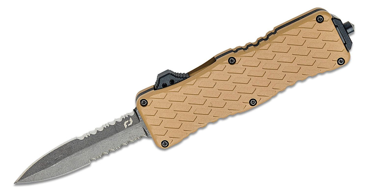 SCHRADE UPROAR D/A OTF 3&quot; D2 BAYONET POINT FDE/BLACK