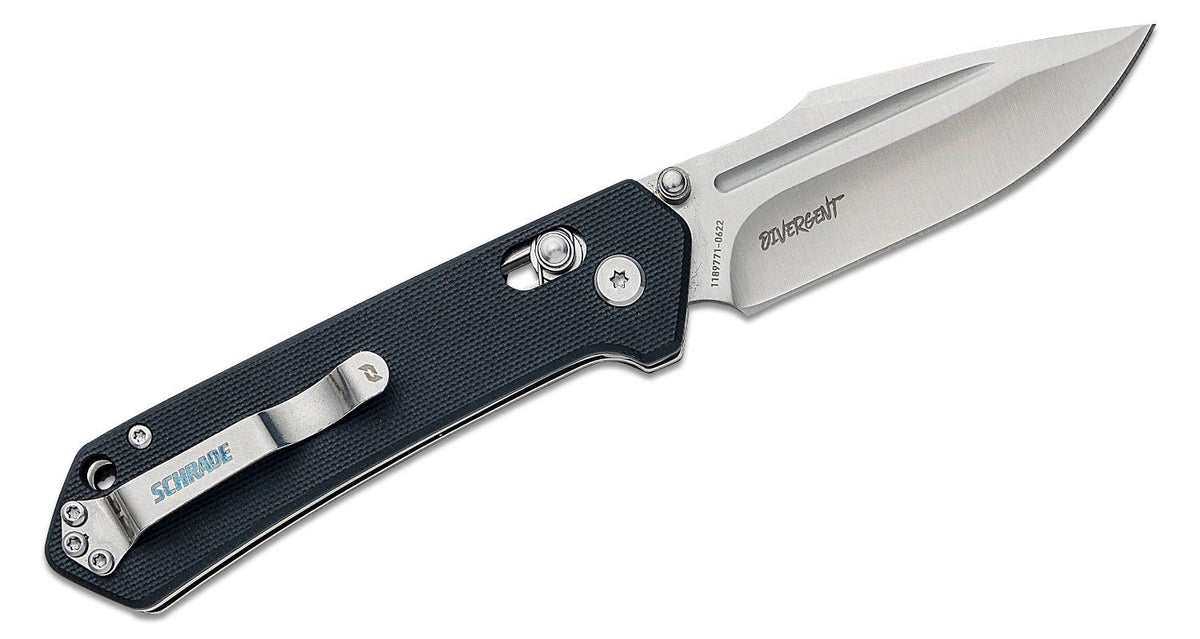 SCHRADE DIVERGENT 3&quot; PIVOT LOCK FOLDER AUS-8 SS/BLK