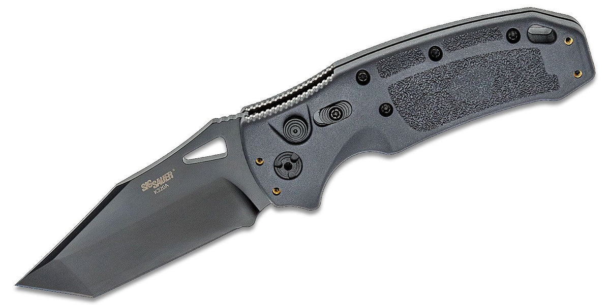 HOGUE K320A TACTICAL 3.5&quot; AUTO FOLDER TANTO BLADE POLY GREY