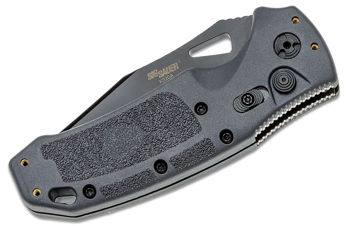 HOGUE K320A TACTICAL 3.5&quot; AUTO FOLDER TANTO BLADE POLY GREY