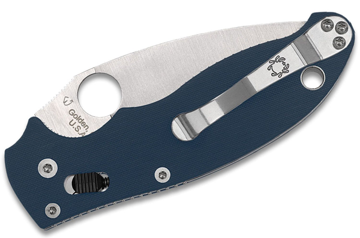 SPYDERCO MANIX2 G-10 3.37" BLUE