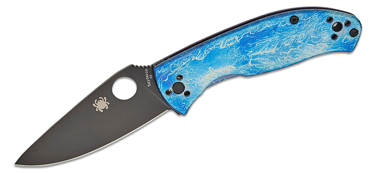 SPYDERCO TENACIOUS TI DISRY BLK/BLU