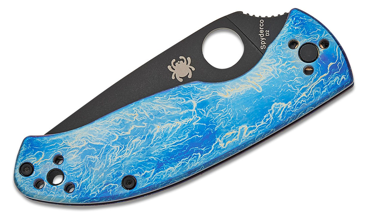 SPYDERCO TENACIOUS TI DISRY BLK/BLU