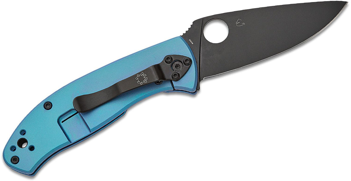 SPYDERCO TENACIOUS TI 3.35&quot; BLUE/BLK