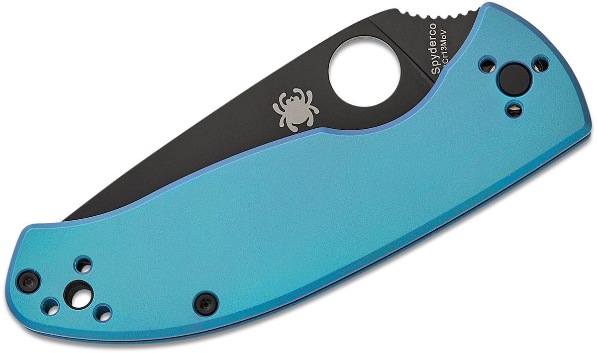 SPYDERCO TENACIOUS TI 3.35&quot; BLUE/BLK