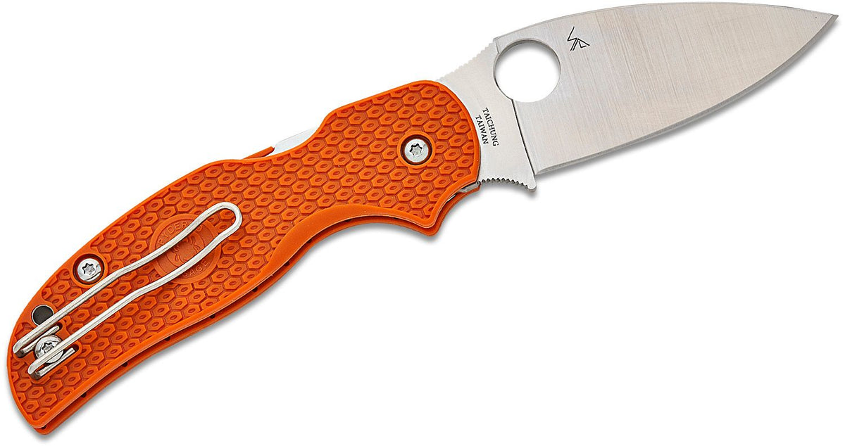 SPYDERCO SAGE 5 BRNT LTWT 3" ORG