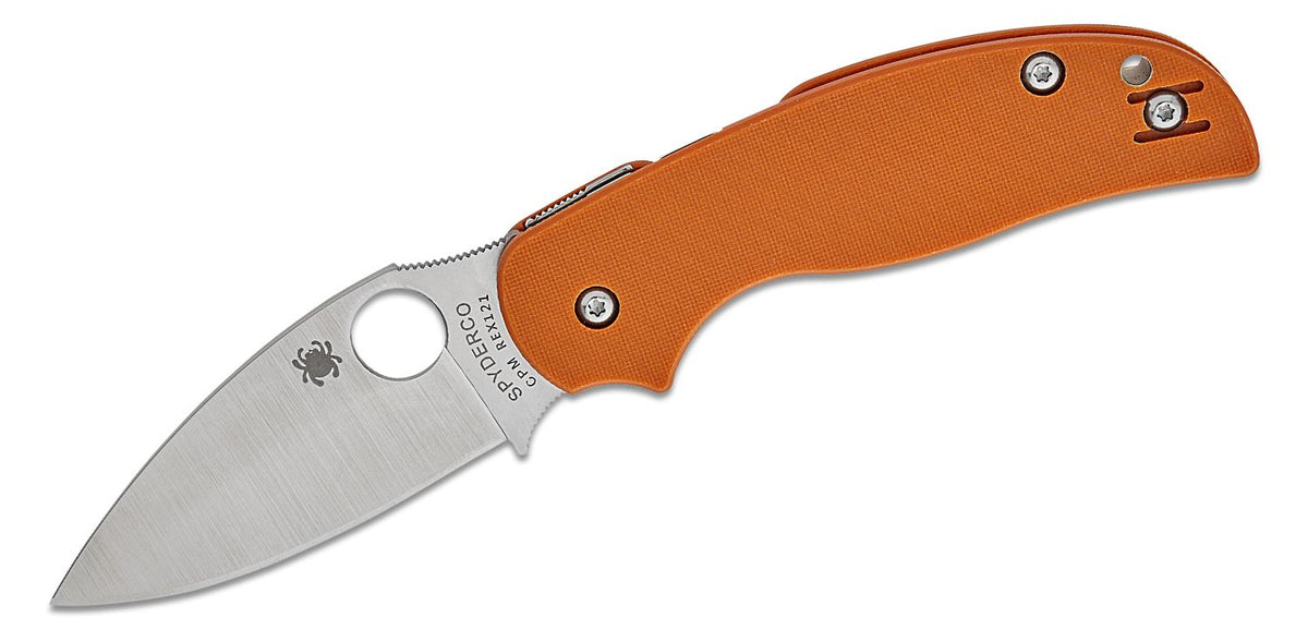 SPYDERCO SAGE 5 BRNT G-10 3" ORG