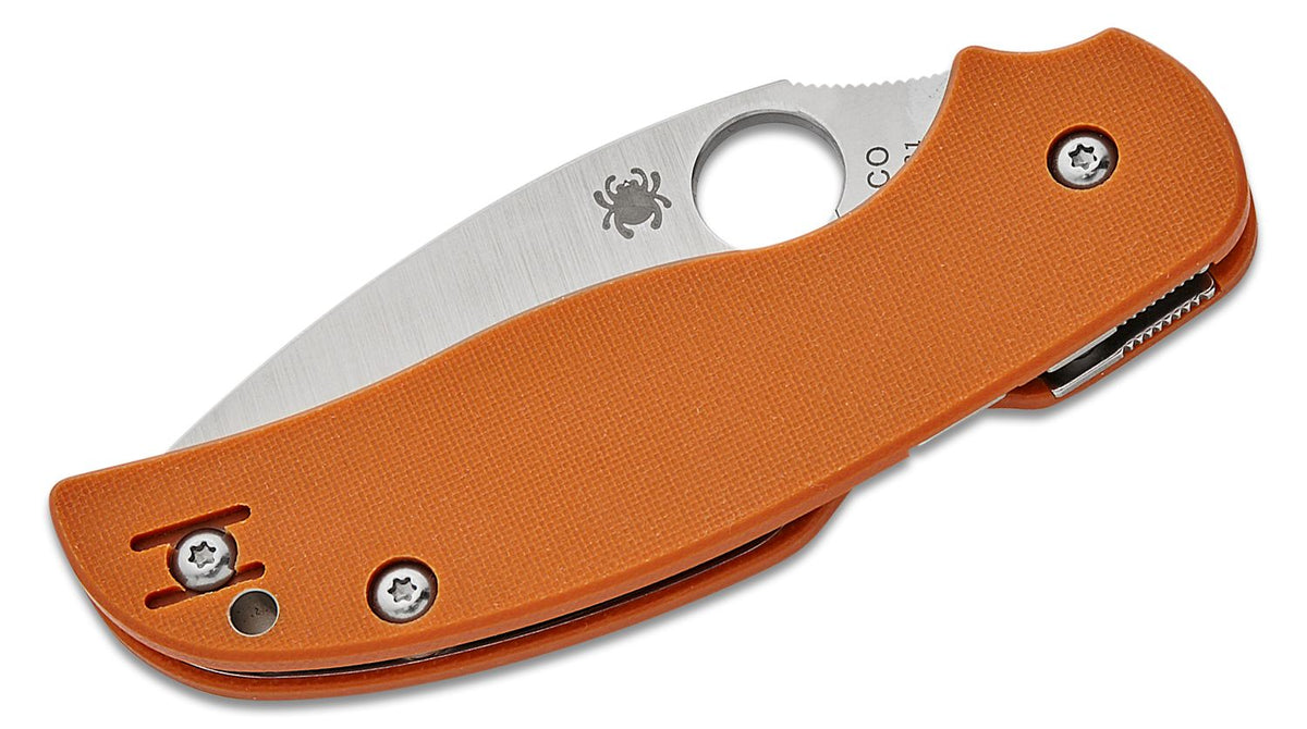 SPYDERCO SAGE 5 BRNT G-10 3" ORG