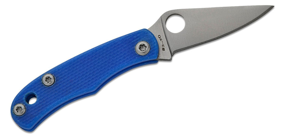 SPYDERCO BUG G-10 1.27&quot; BLUE
