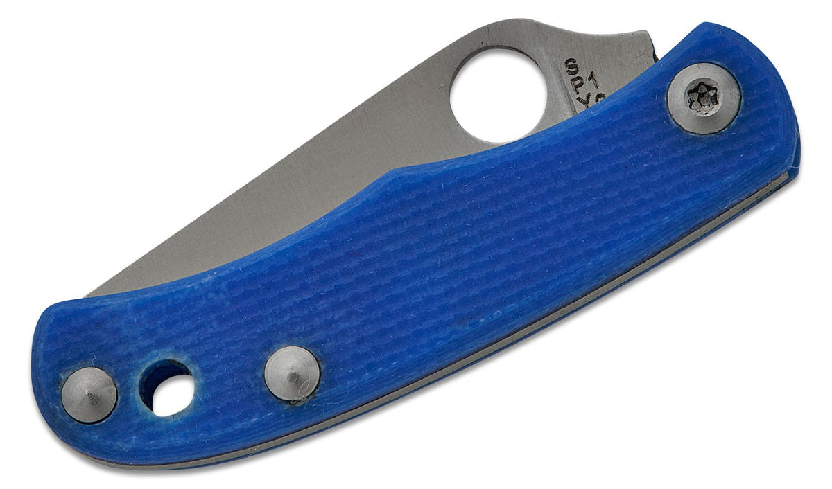 SPYDERCO BUG G-10 1.27&quot; BLUE