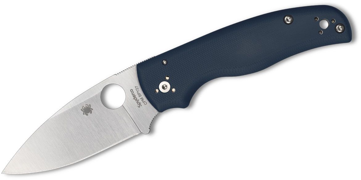SPYDERCO SHAMAN G-10 3.58" BLUE