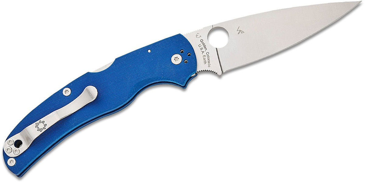 SPYDERCO NATIVE CHIEF G-10 4.08" BLU