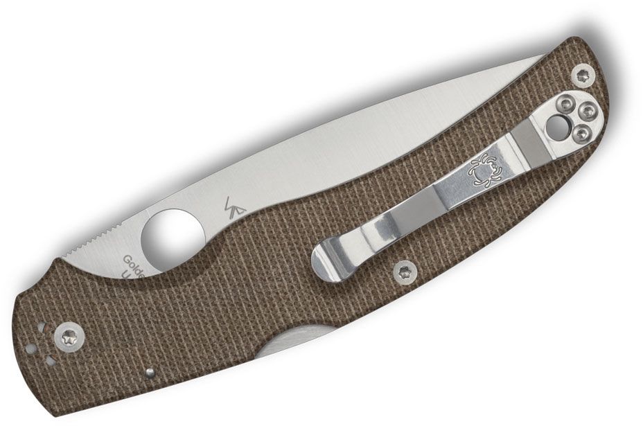 SPYDERCO NATIVE CHIEF 4.08&quot; BRN CNVS