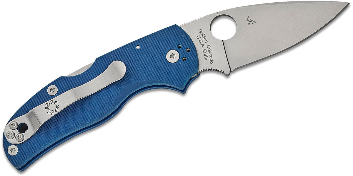 SPYDERCO NATIVE 5 G-10 3&quot; BLUE