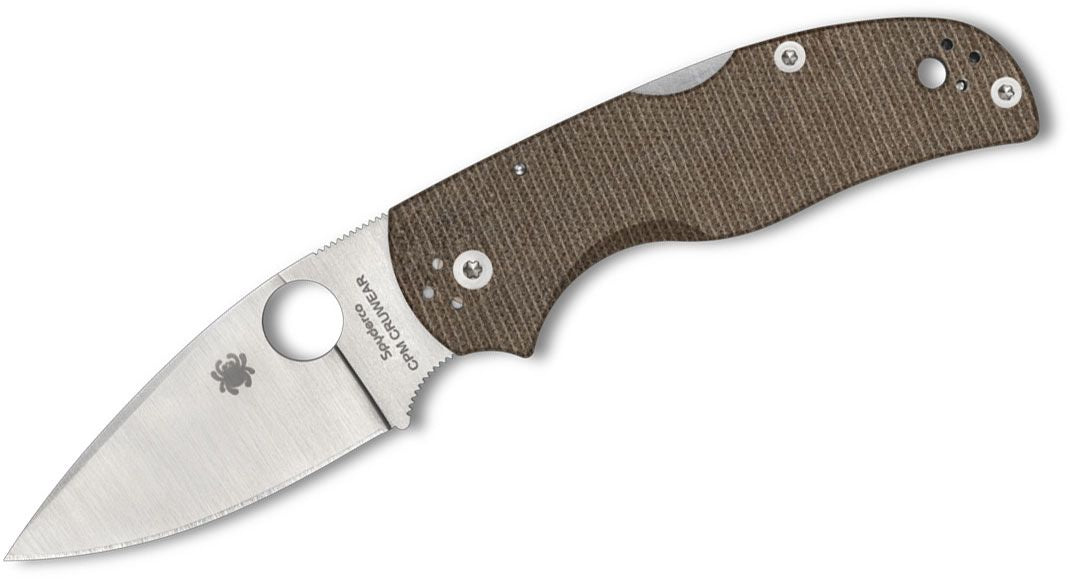 SPYDERCO NATIVE 5 2.95&quot; BRN CANVAS