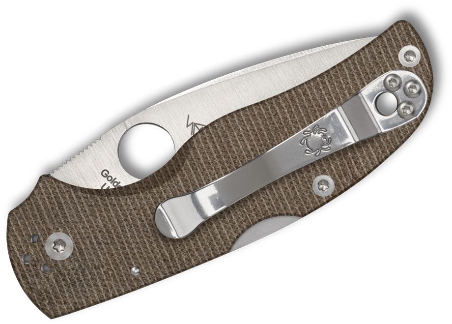 SPYDERCO NATIVE 5 2.95&quot; BRN CANVAS