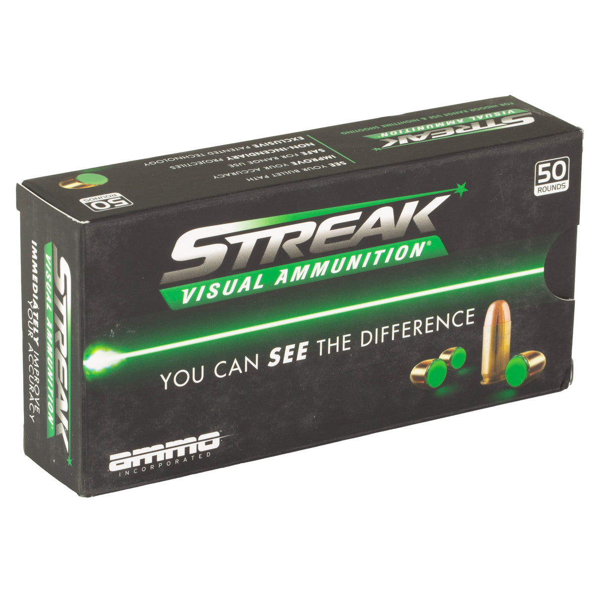 STREAK GREEN 40S&amp;W 180GR TMC 50RD