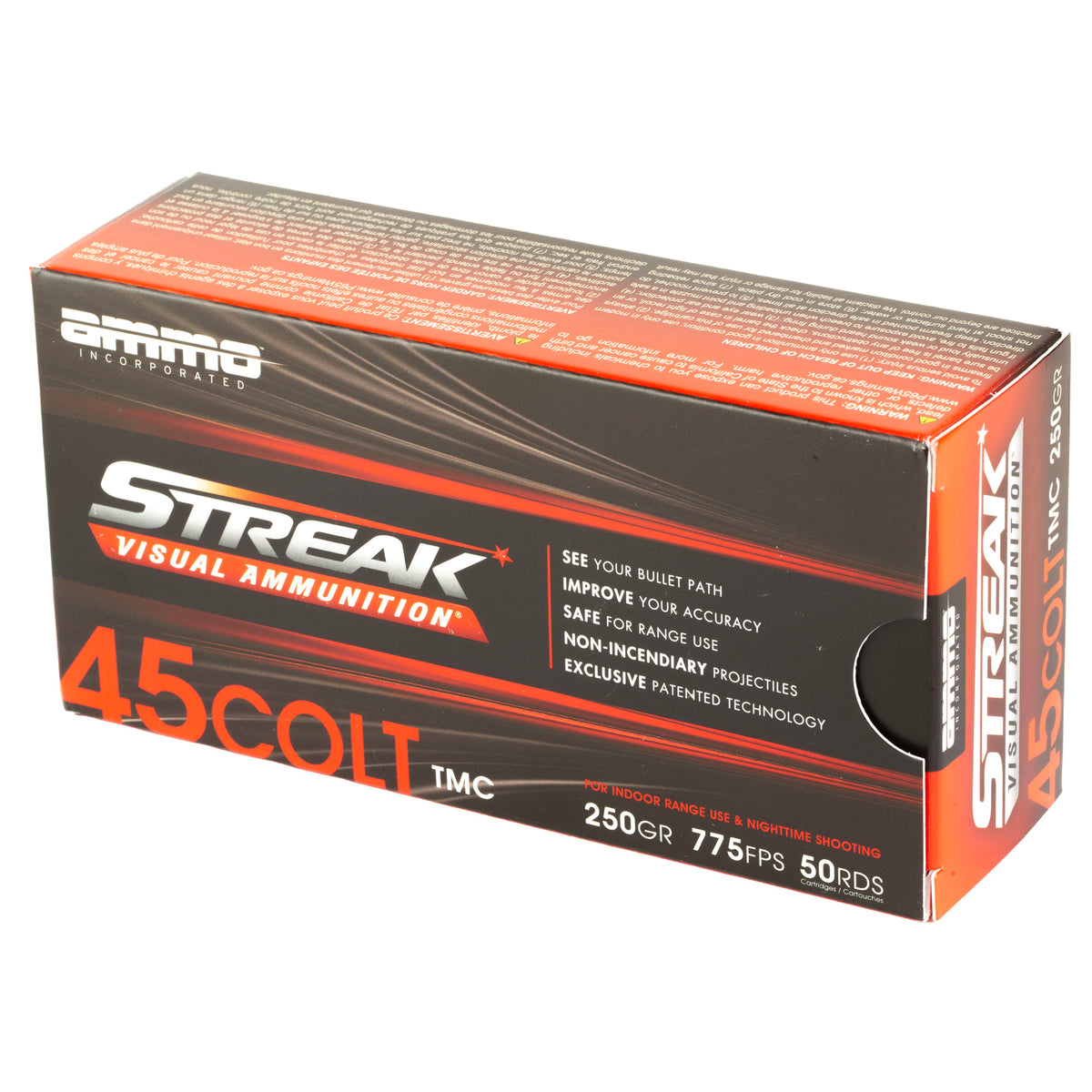 STREAK RED 45 COLT 250GR TMC 50RD