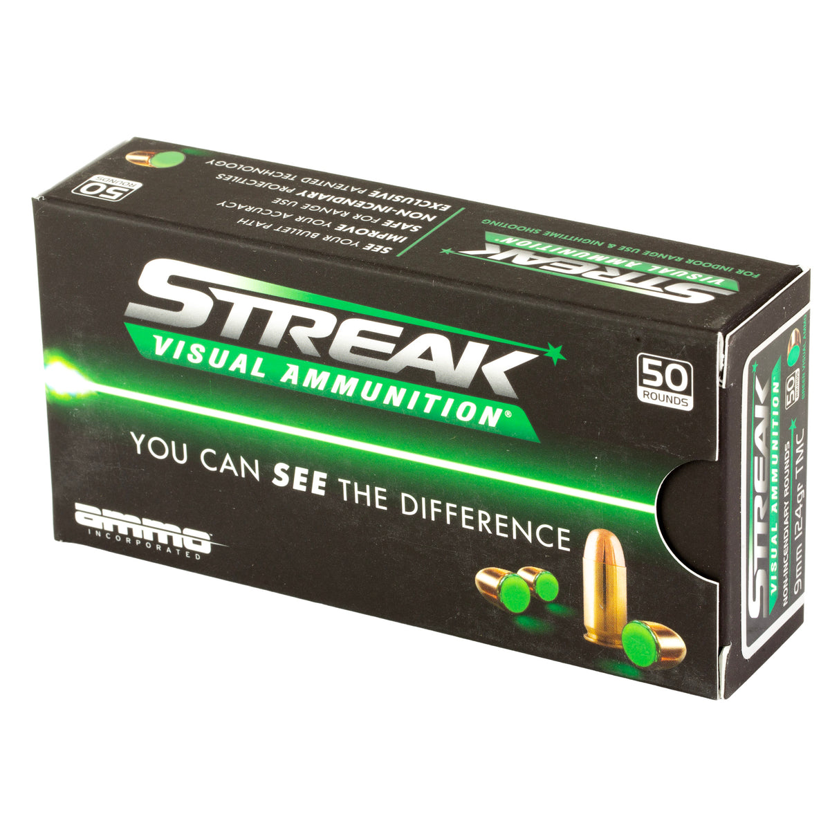 STREAK GRN 9MM 124GR TMC 50RD