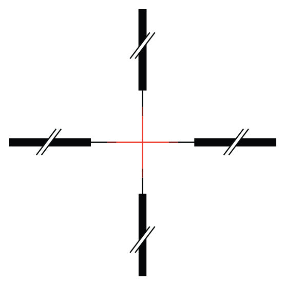 TRIJICON ACOG 2X20 RED CROSSHAIR