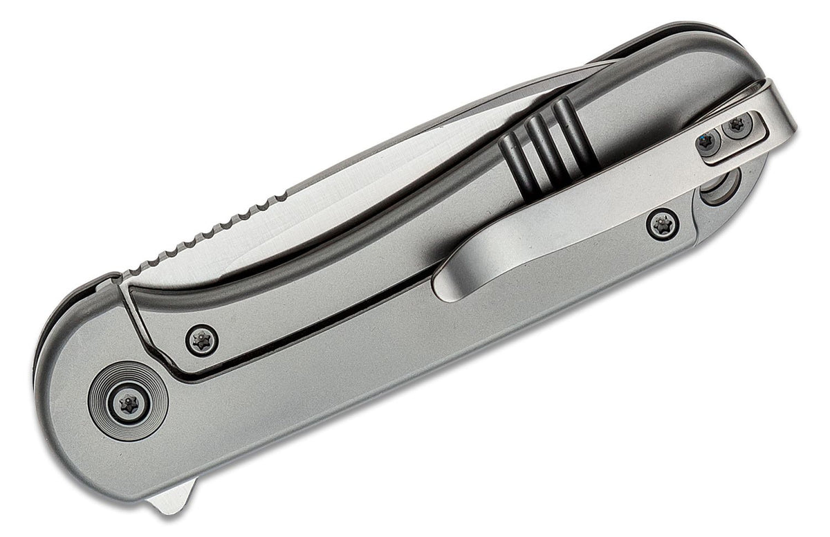 WE KNIFE ELEMENTUM 2.96" GRAY TITANIUM/SATIN