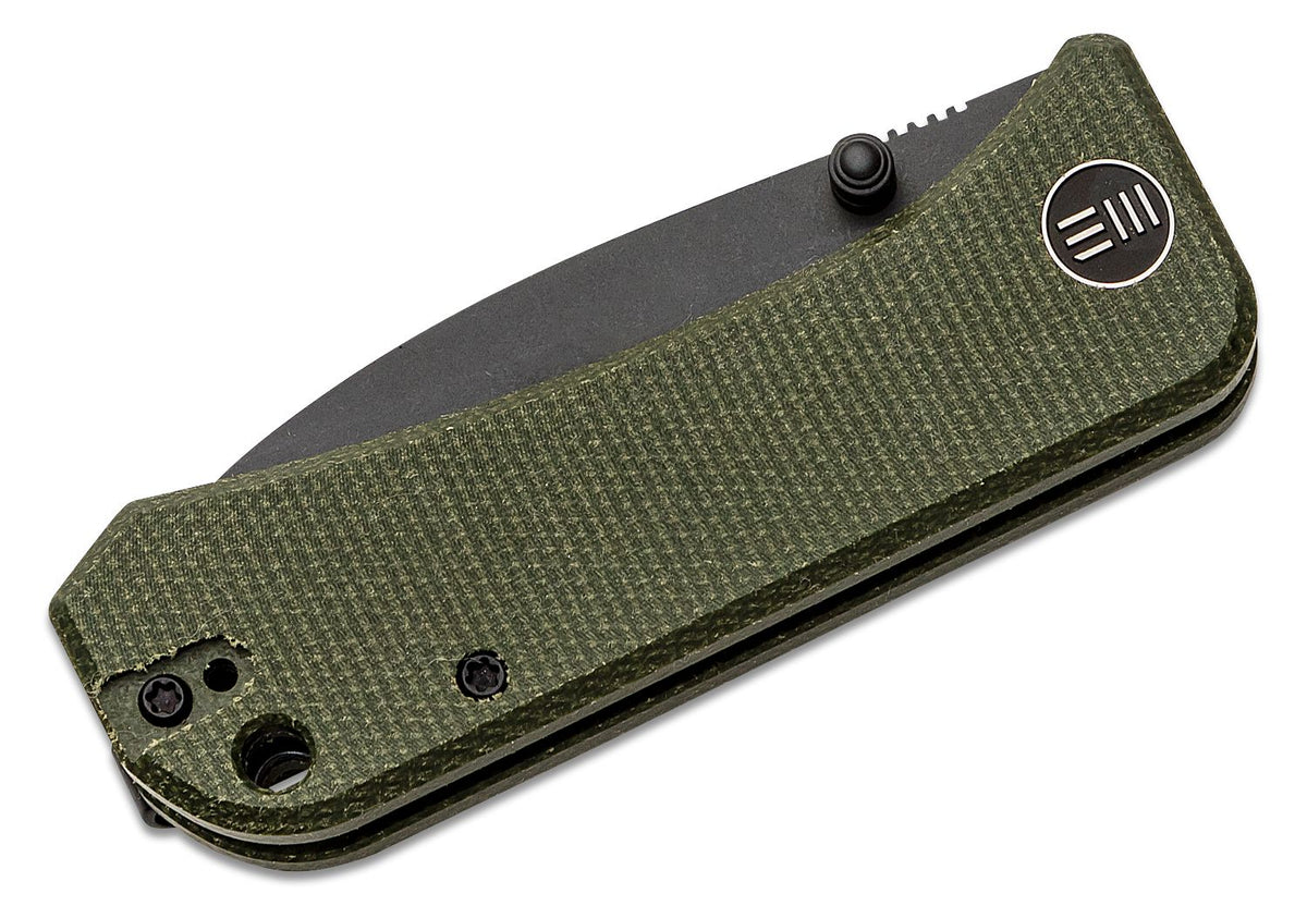 WE KNIFE BANTER 2.9" GREEN MICARTA/BLACK