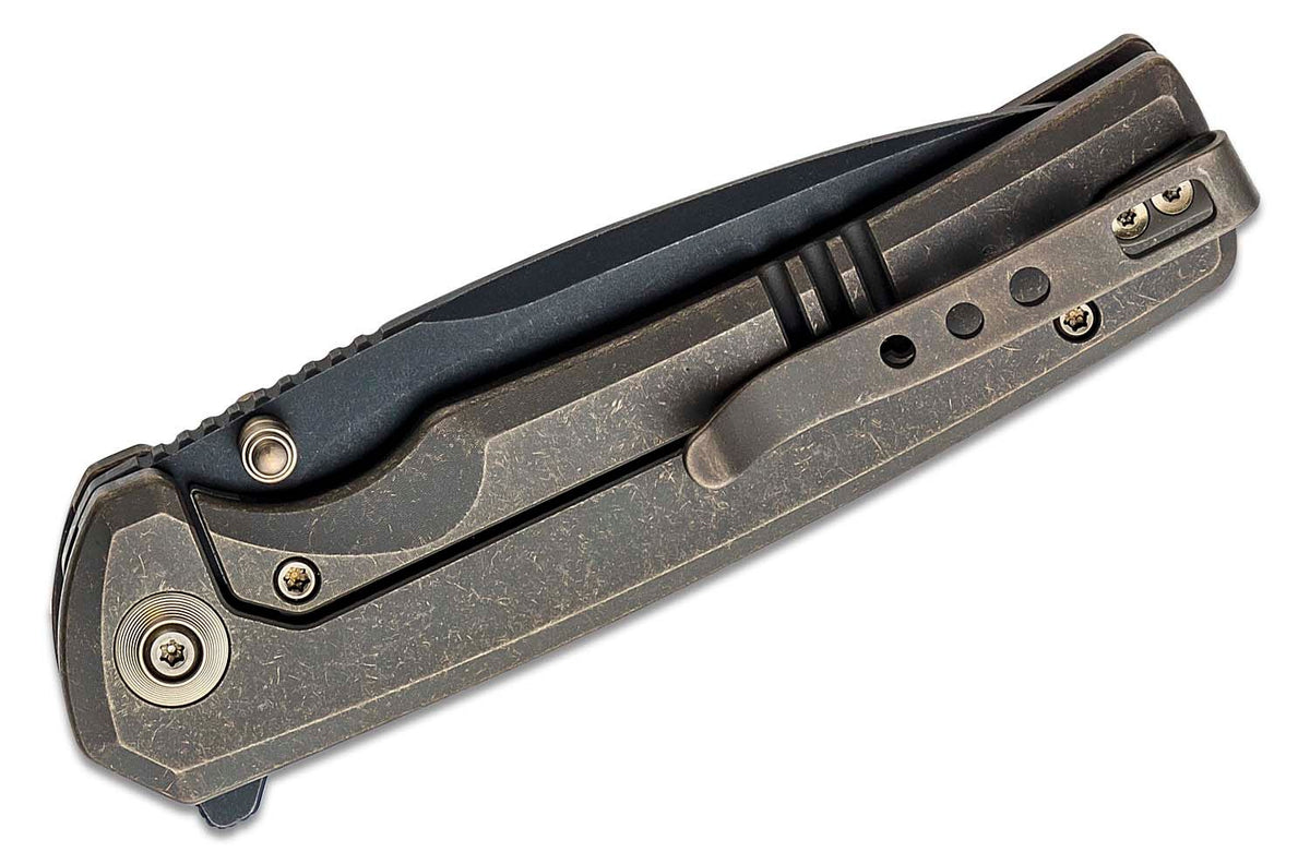 WE KNIFE SUBJUGATOR 3.48" BRONZE TITANIUM/BLACK