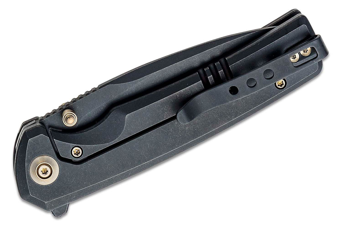 WE KNIFE SUBJUGATOR 3.48" BLACK TITANIUM/BLACK