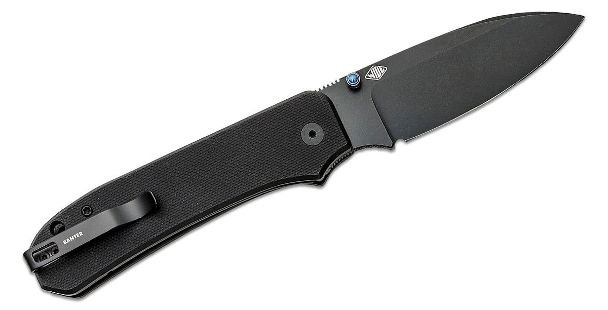 WE KNIFE BIG BANTER 3.69" BLACK G10/BLACK