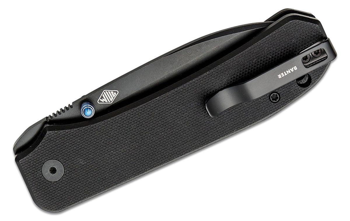 WE KNIFE BIG BANTER 3.69" BLACK G10/BLACK