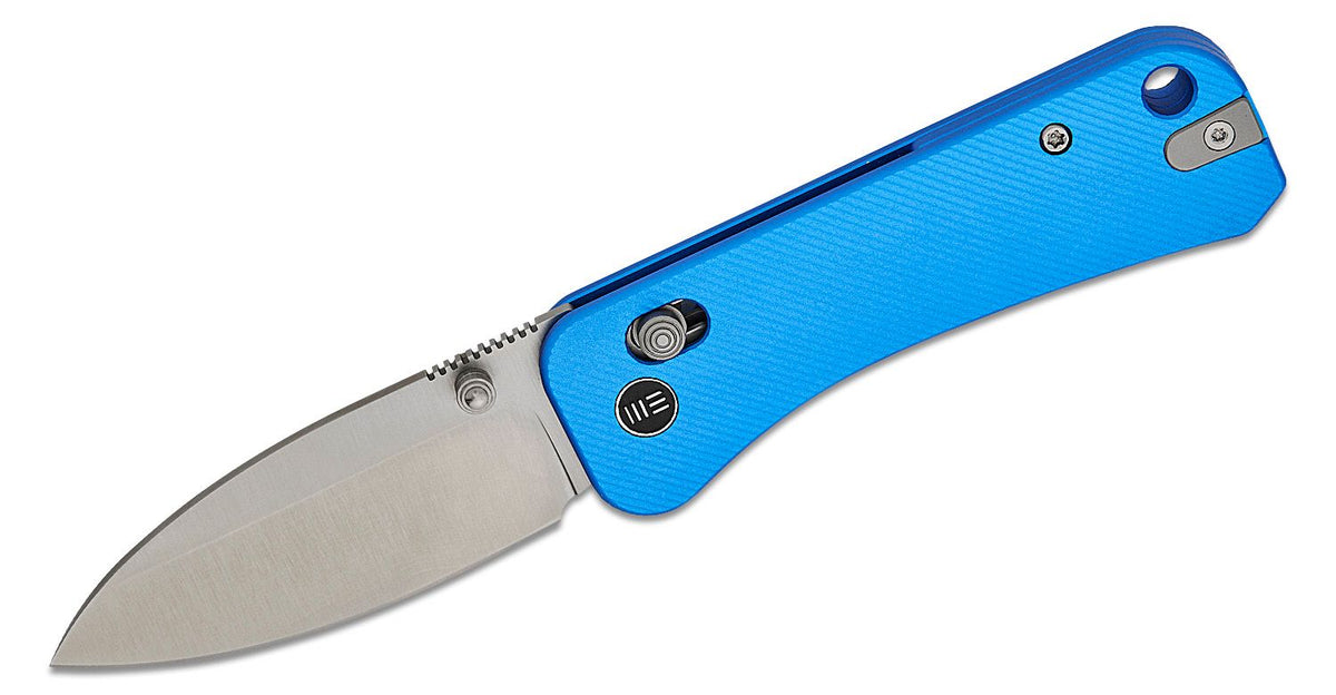 WE KNIFE BANTER 2 2.87" BLUE ALUMINUM/SATIN