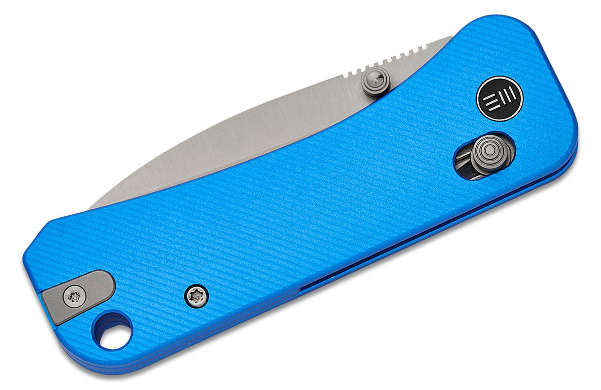 WE KNIFE BANTER 2 2.87" BLUE ALUMINUM/SATIN