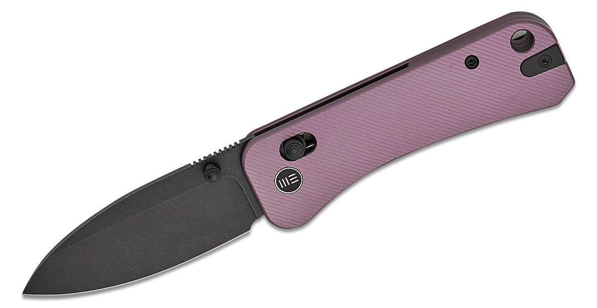 WE KNIFE BANTER 2 2.87" PURPLE ALUMINUM/BLK