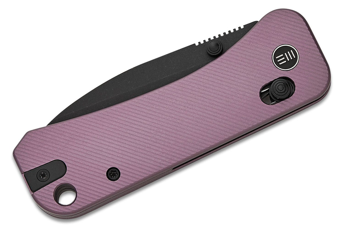 WE KNIFE BANTER 2 2.87" PURPLE ALUMINUM/BLK