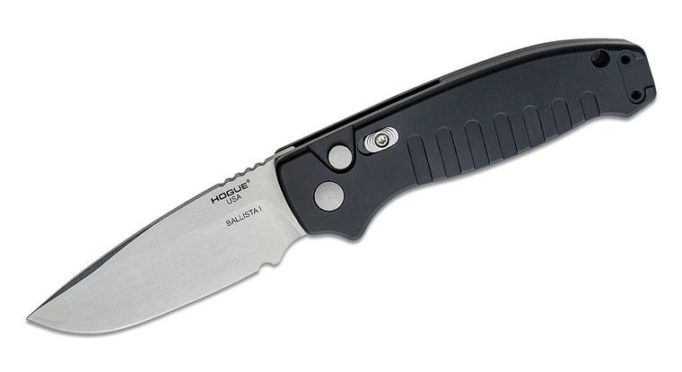 HOGUE BALLISTA-I BUTTON AUTO DROP POINT TMBLD BLK 3.5